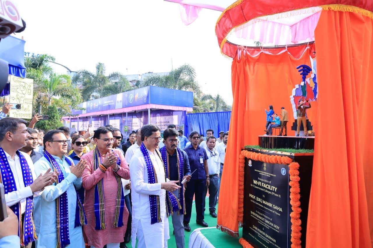 Officials and guests at a public event