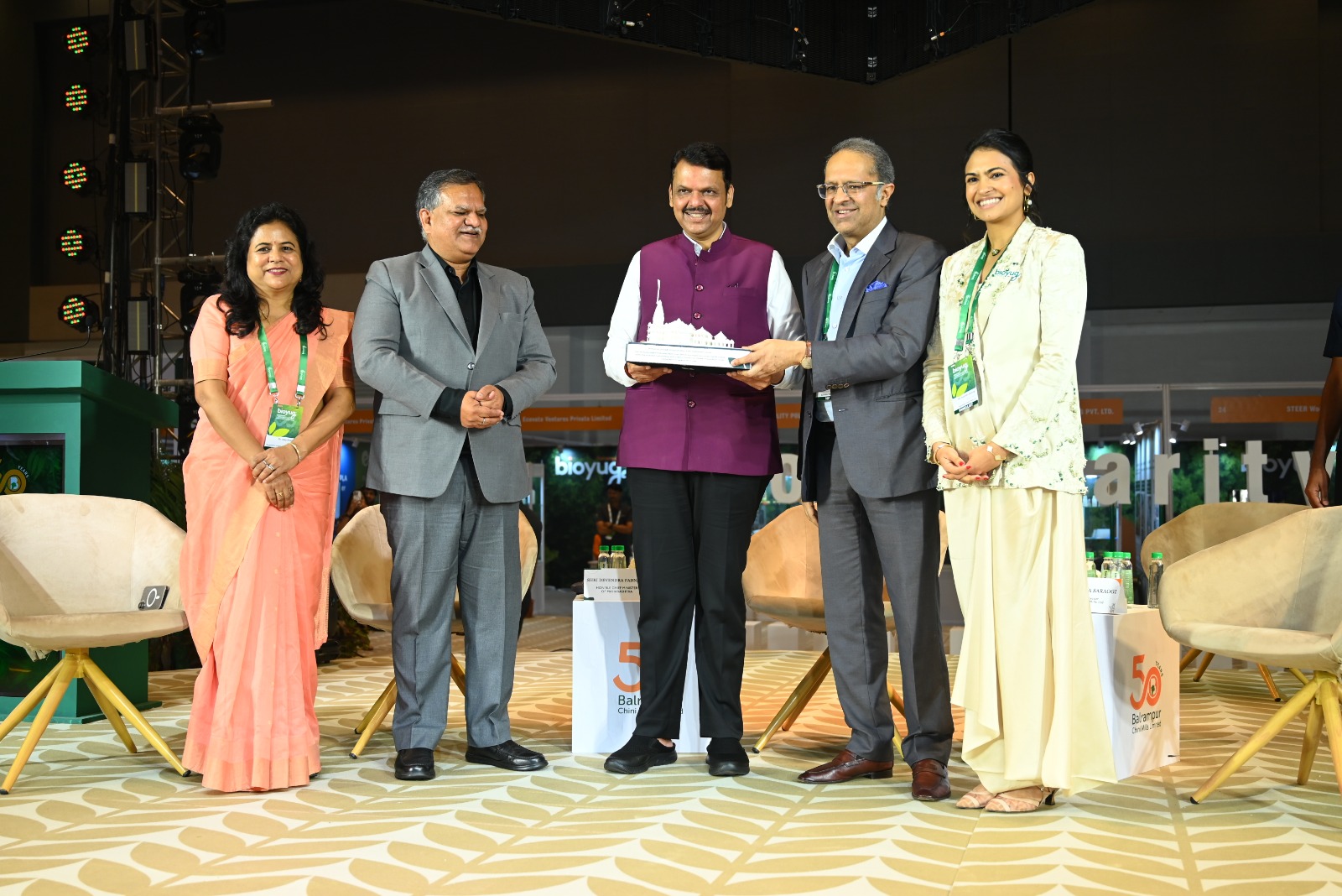 Officials and guests at a public event